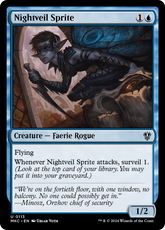 Sílfide do Véu da Noite / Nightveil Sprite - Magic: The Gathering - MoxLand
